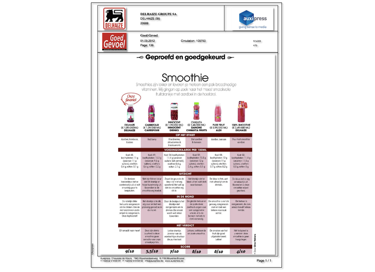 Delhaize — BEST SMOOTHIE (BELGIUM)