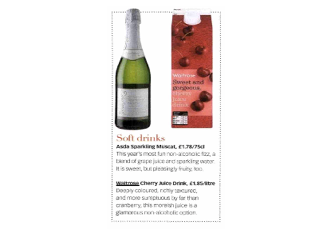 Waitrose — Best christmas drink bbc good food (u.k.)